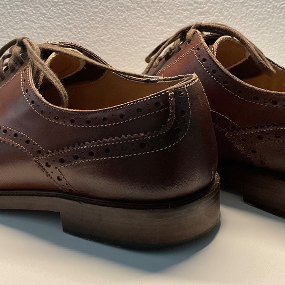 Wall+Water cap toe leather Derby shoe in cognac color Used size 8.5m main image 9